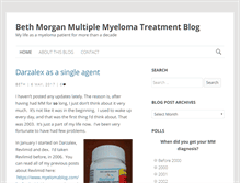 Tablet Screenshot of myelomablog.com